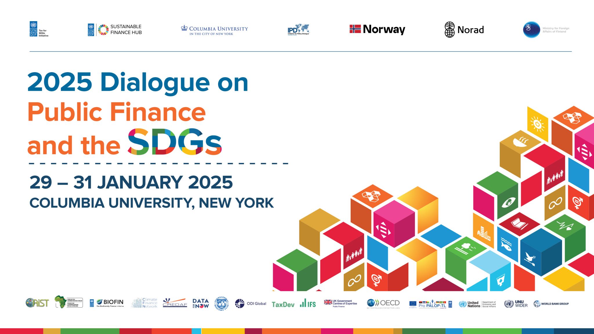 2025 Dialogue on Public Finance and the SDGS conference graphic