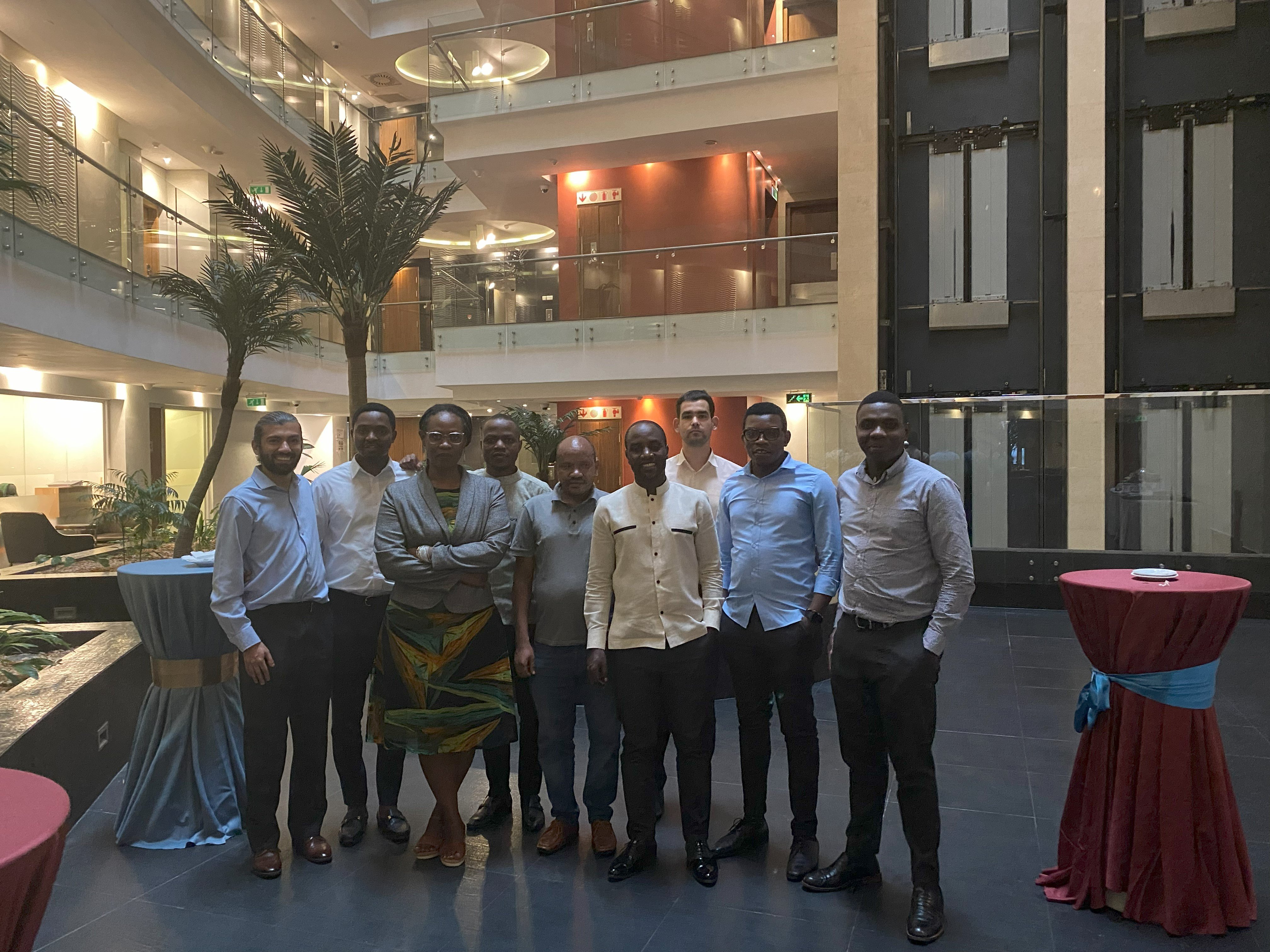 TaxDev Advisers with MINECOFIN and RRA team (Balint Van TaxDev/ODI)